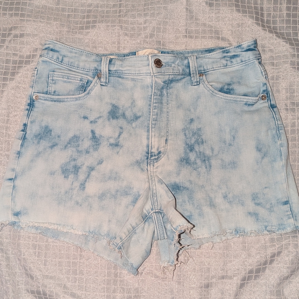 Universal Thread Blue Jean Shorts with Distressed Look